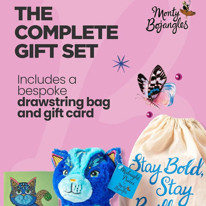 Midnight Prince Cat Plush Soft Toy 250g - Monty Bojangles - Stuffed Animals - Monty Bojangles