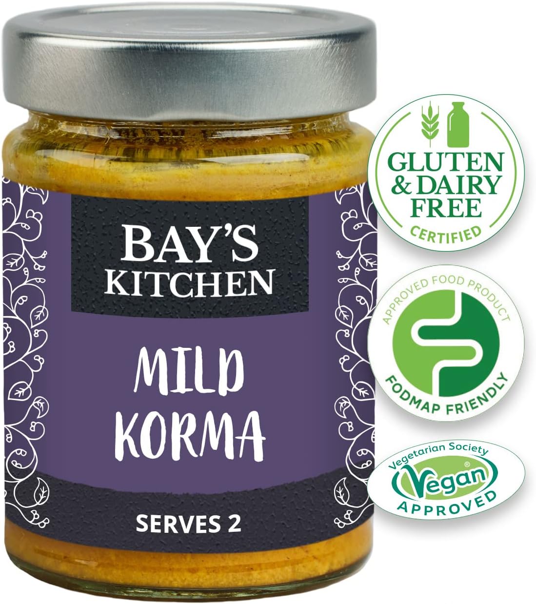 Mild Korma Stir - in Sauce Low FODMAP 260g - Eco Natural Products - Bays Kitchen - Sauces