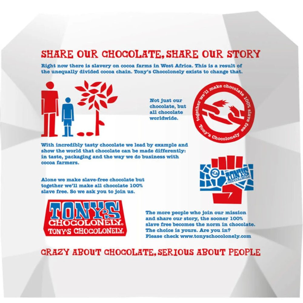 Milk Chocolate Bar 180g BBE 21.12.2025 - Tony's Chocolonely - Chocolate Bar - Tony's Chocolonely