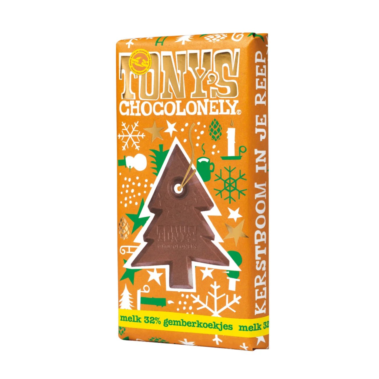 Milk Chocolate Gingerbread 32% 180g - Tony's Chocolonely - Chocolates - Tony's Chocolonely