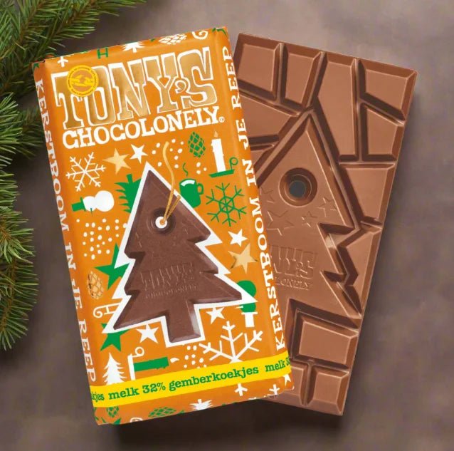 Milk Chocolate Gingerbread 32% 180g - Tony's Chocolonely - Chocolates - Tony's Chocolonely