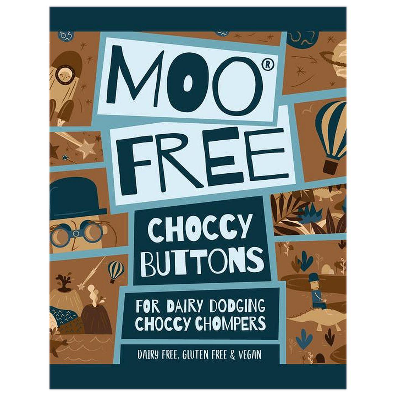 Milk Chocolate Vegan & Dairy Free Buttons 25g - Moo Free - Chocolate - Eco Natural Products