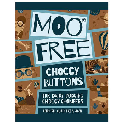 Milk Chocolate Vegan & Dairy Free Buttons 25g - Moo Free - Chocolate - Eco Natural Products