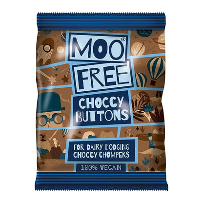 Milk Chocolate Vegan & Dairy Free Buttons 25g - Moo Free - Chocolate - Eco Natural Products
