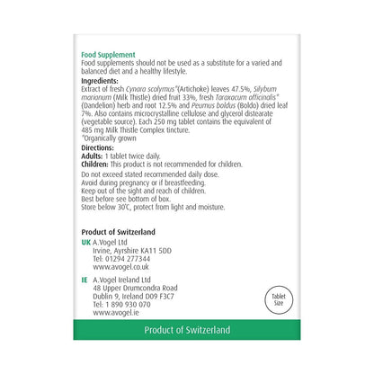 Milk Thistle Tincture Tabs 60's - A. Vogel - Vitamins & Supplements - Eco Natural Products