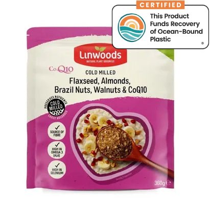 Milled Flaxseed Nuts & Q10 mix 360g BBE 31.12.2025 - Linwoods - Linwoods