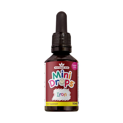 Mini Drops Iron 50ml - Natures Aid - Vitamins & Supplements - Eco Natural Products