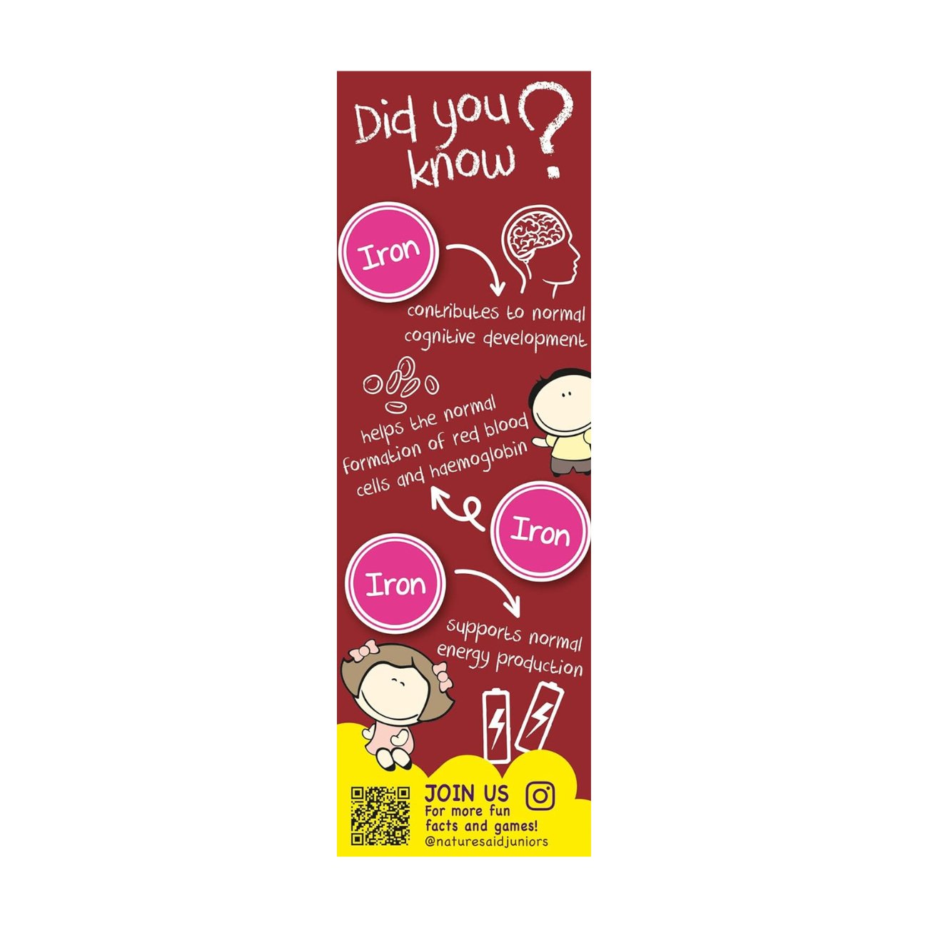 Mini Drops Iron 50ml - Natures Aid - Vitamins & Supplements - Eco Natural Products