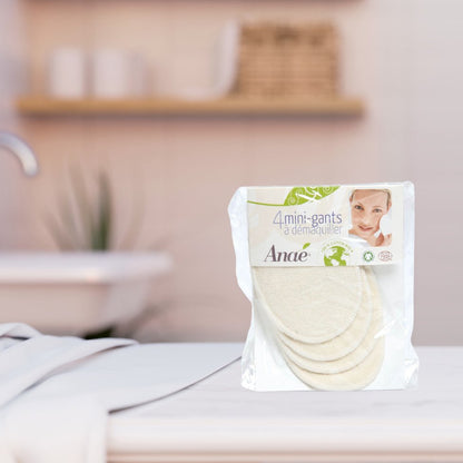 Mini Washable Make Up Cotton Gloves 4pcs - AnaÃ© - Gloves - Eco Natural Products