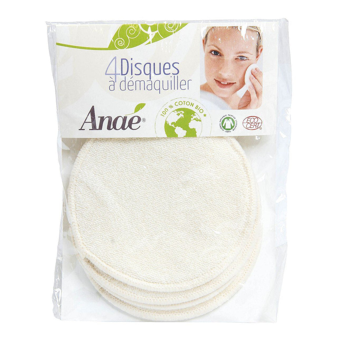 Mini Washable Makeup Cotton Pads 4pcs - AnaÃ© - Cotton Pads - Eco Natural Products