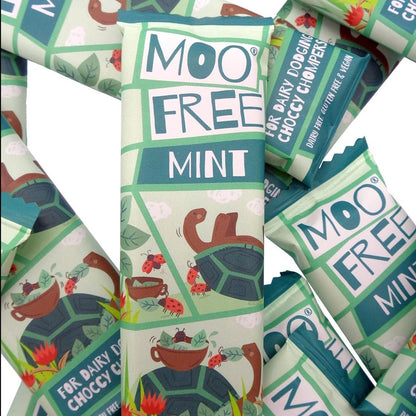 Mint Chocolate Dairy Free & Vegan Mini Bar 20g - Moo Free - Chocolate - Eco Natural Products