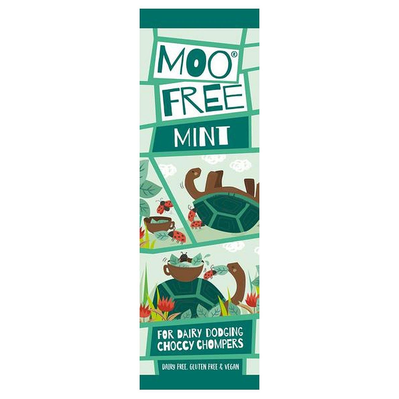 Mint Chocolate Dairy Free & Vegan Mini Bar 20g - Eco Natural Products - Moo Free - Chocolate