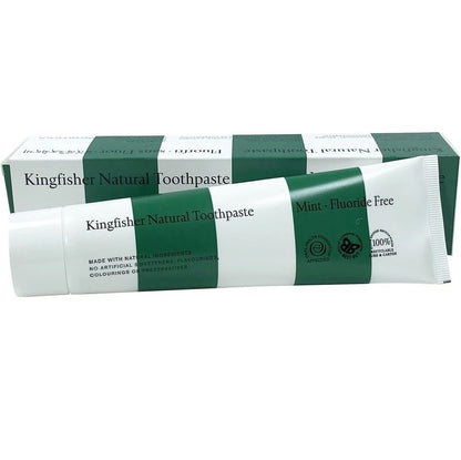 Mint Fluoride Free Toothpaste 100ml - Kingfisher - Toothpaste - Eco Natural Products