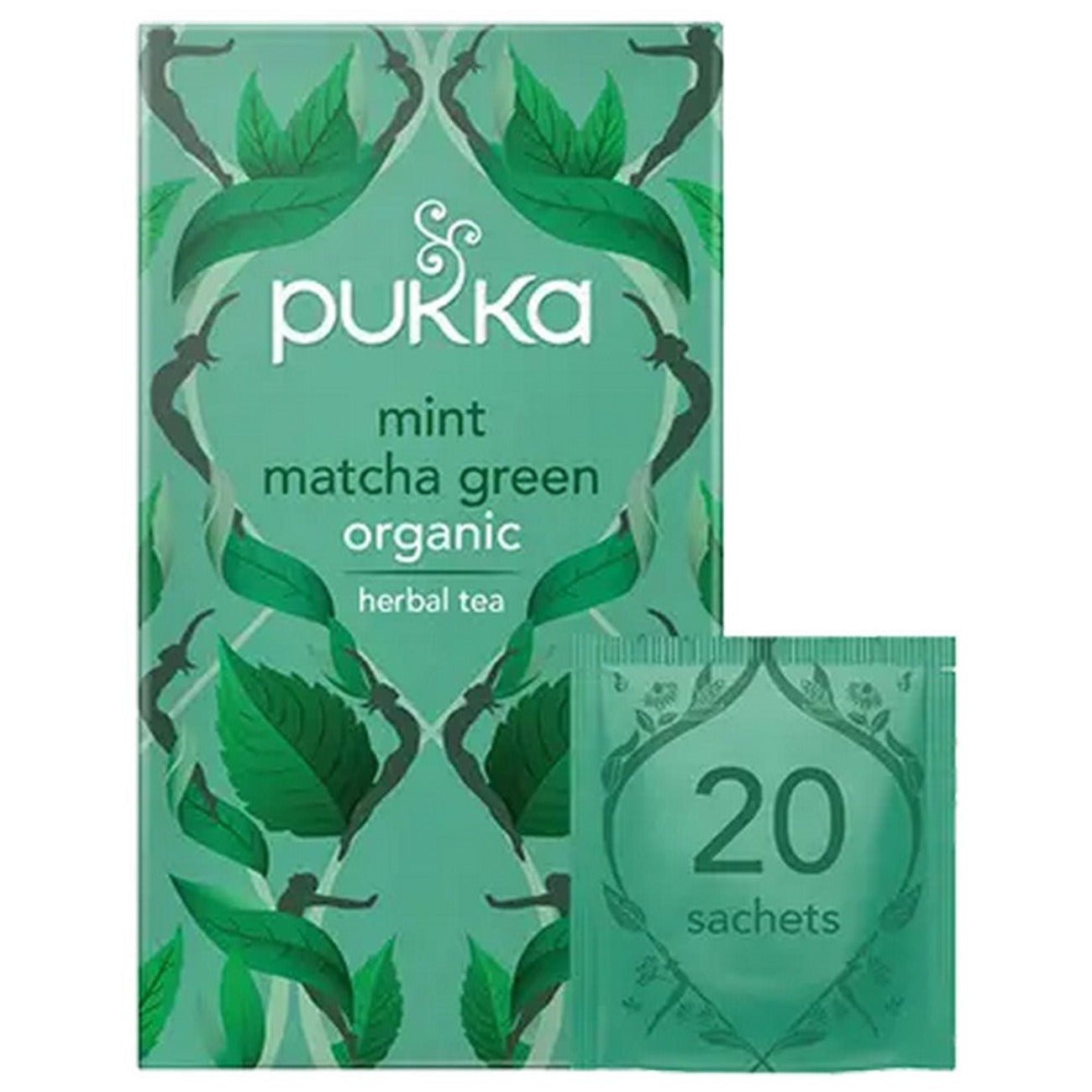 Mint Matcha Green Tea 20 Sachets - Eco Natural Products - Pukka Herbs - Herbal tea