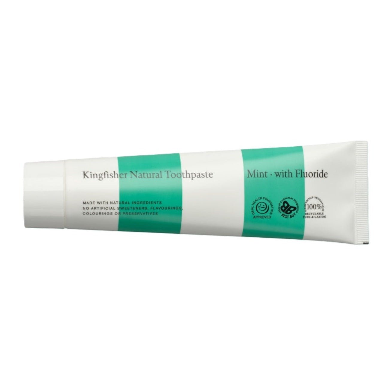 Mint with Fluoride Toothpaste 100ml - Eco Natural Products - Kingfisher - Toothpaste