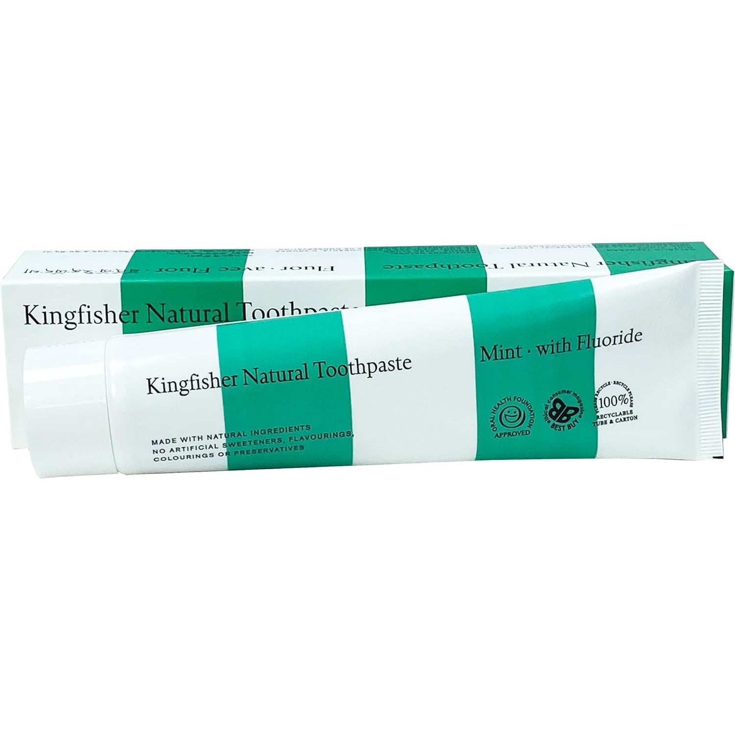 Mint with Fluoride Toothpaste 100ml - Eco Natural Products - Kingfisher - Toothpaste