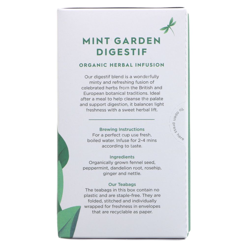 Organic Mint Garden Digestif Herbal Infusion 20 bags