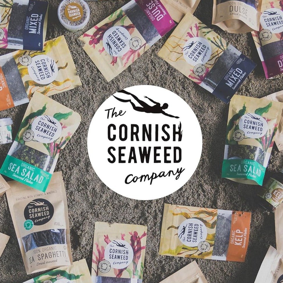 Mix of Organic Seaweed Flakes 60g - The Cornish Seaweed Company - Sea Vegetable Condiment - Eco Natural Products