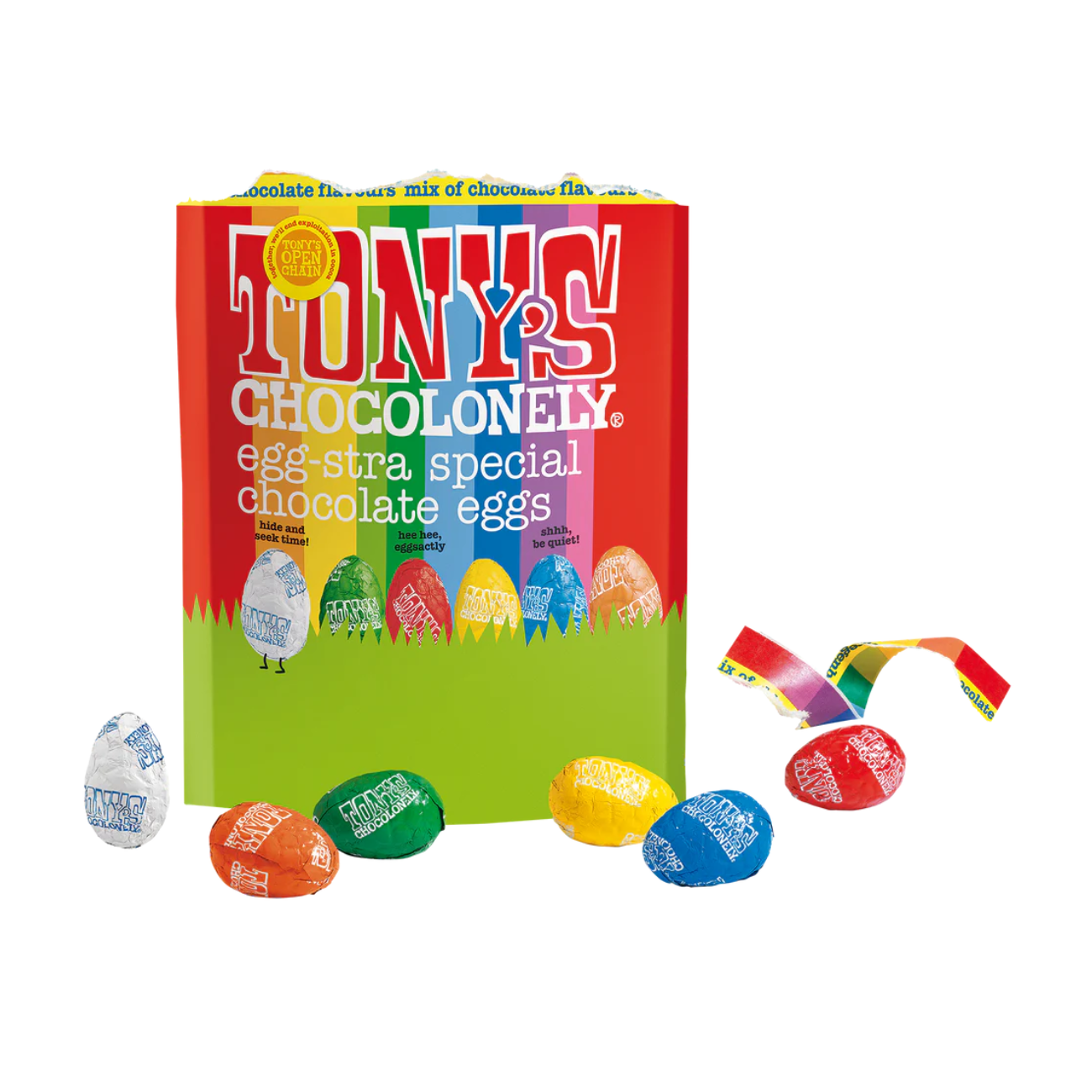 Mixed Easter Eggs Pouch 230g - Tony's Chocolonely - Chocolates - Tony's Chocolonely