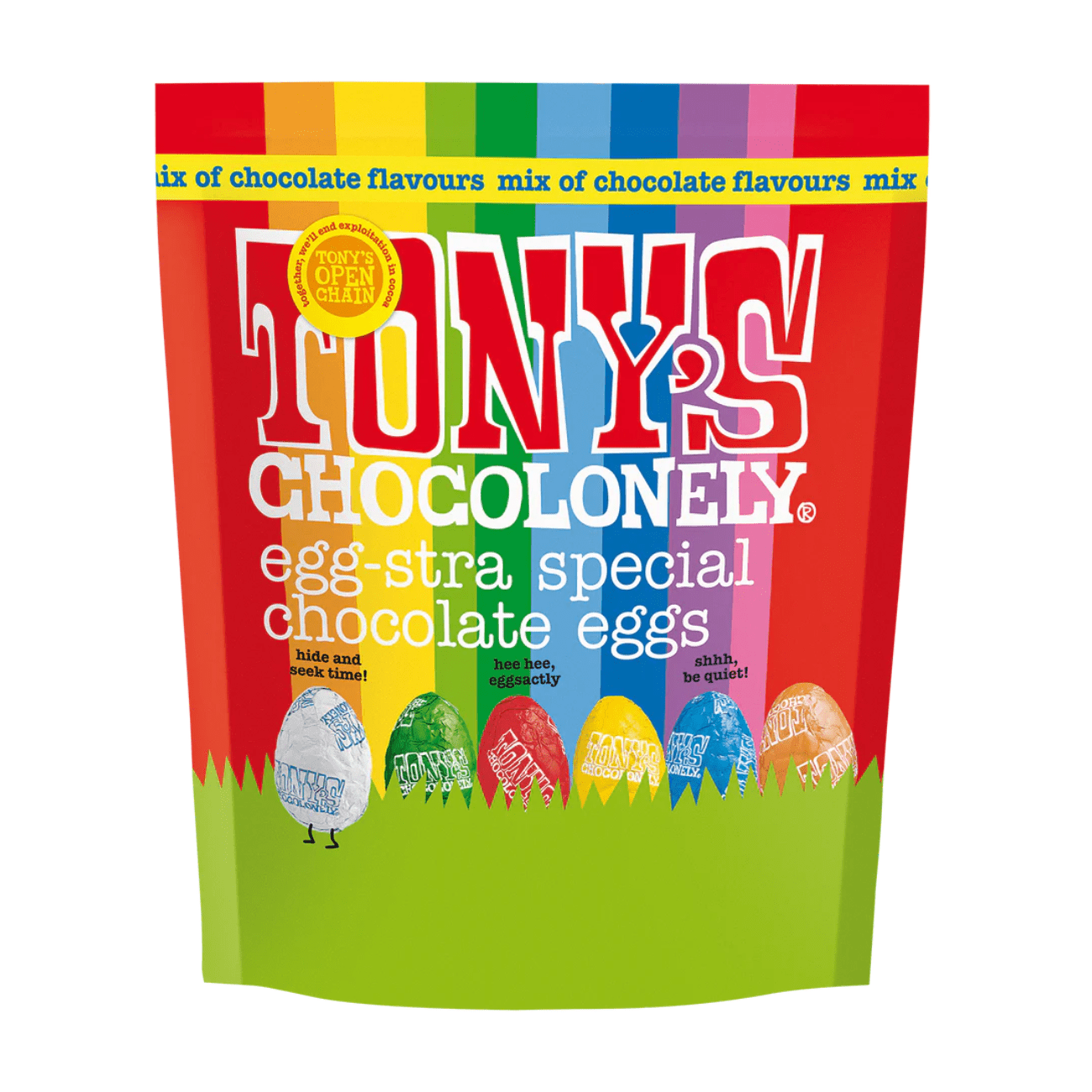 Mixed Easter Eggs Pouch 230g - Tony's Chocolonely - Chocolates - Tony's Chocolonely