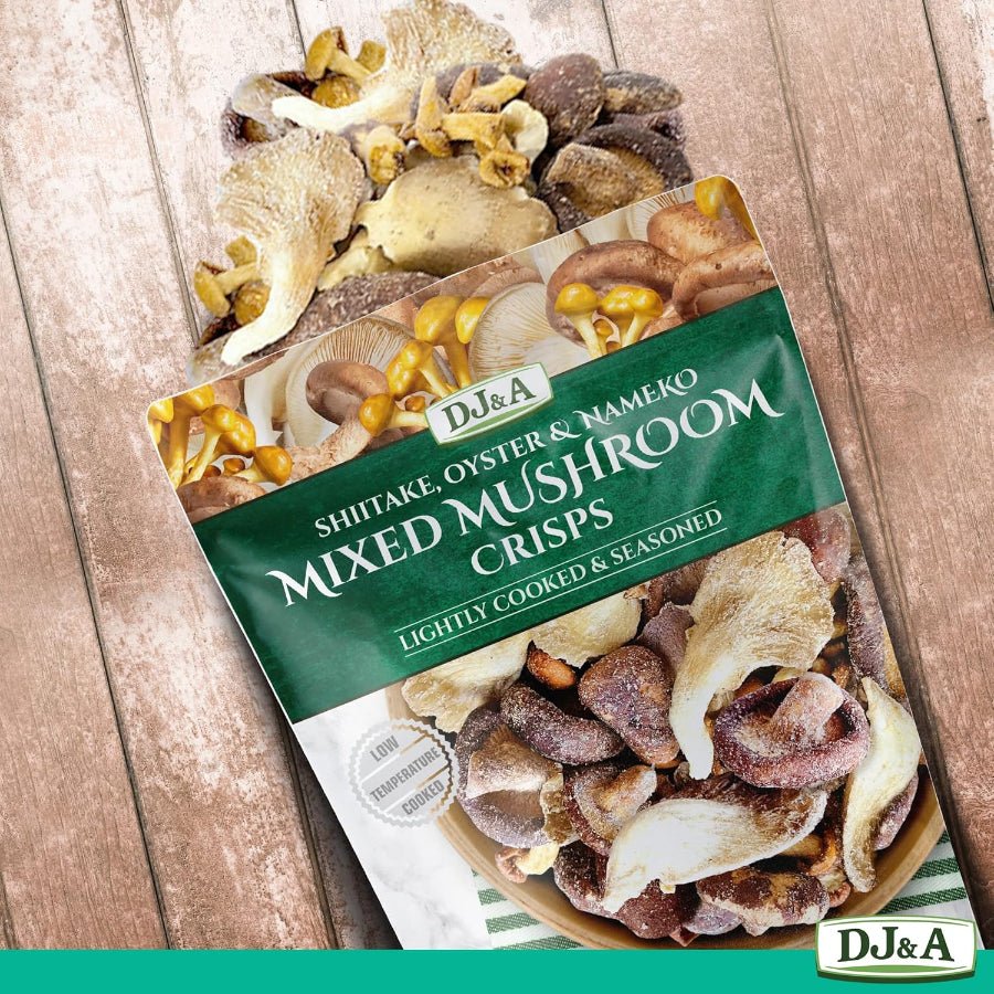 Mixed Mushroom Crisps 30g - DJ & A - Chips - Eco Natural Products