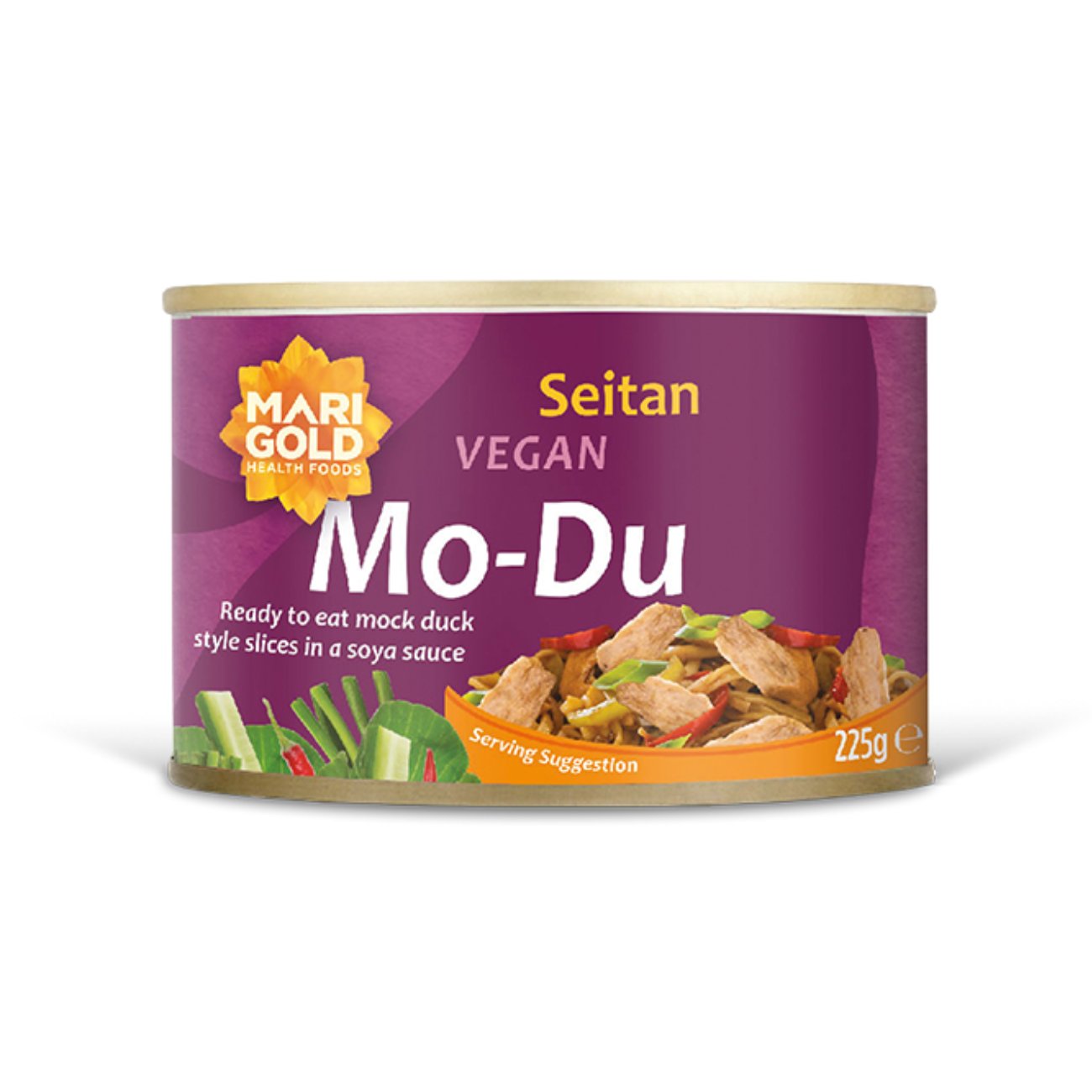 Mo - Du Braised Seitan Slices 225g - Eco Natural Products - Marigold - Meat Alternative