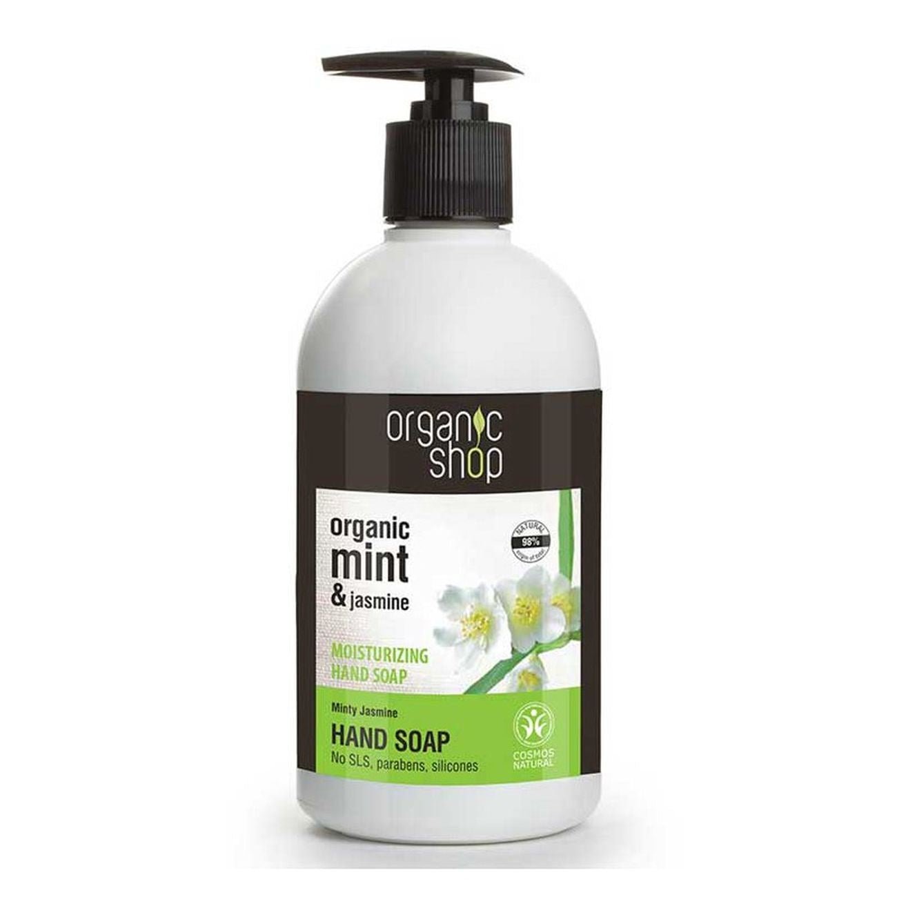 Moisturising Hand Soap Mint & Jasmine 500ml - Eco Natural Products - Organic Shop - Hand Soap