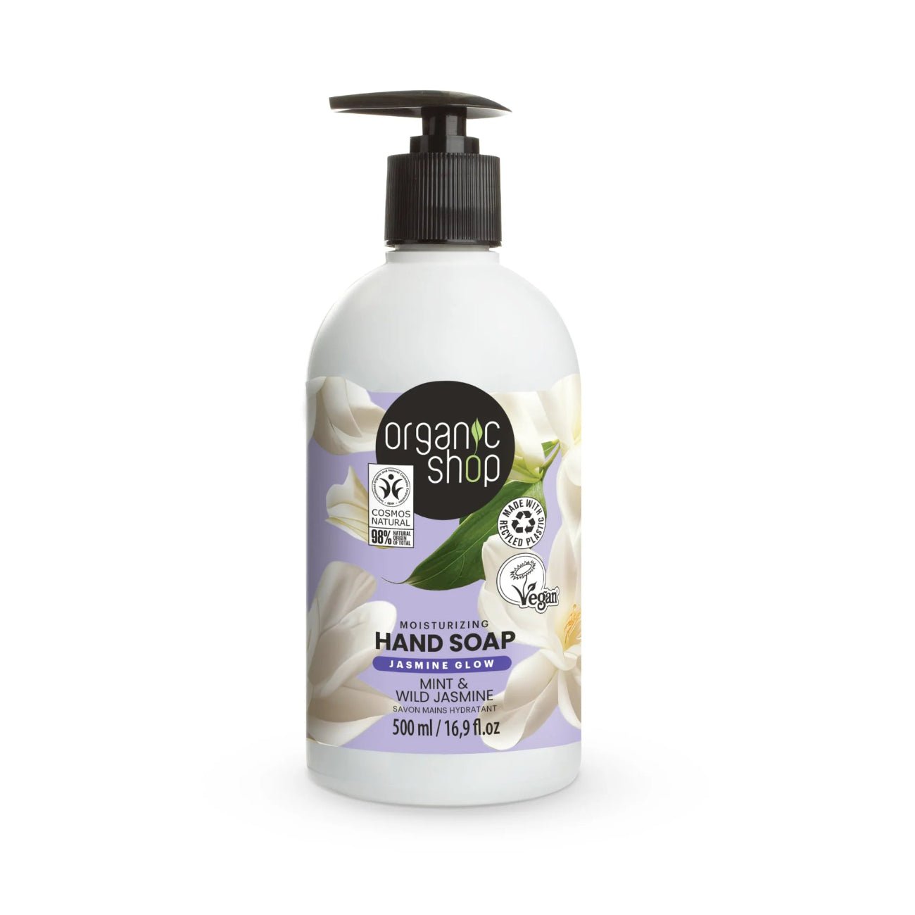 Moisturising Hand Soap Mint & Jasmine 500ml - Organic Shop - Hand Soap - Organic Shop