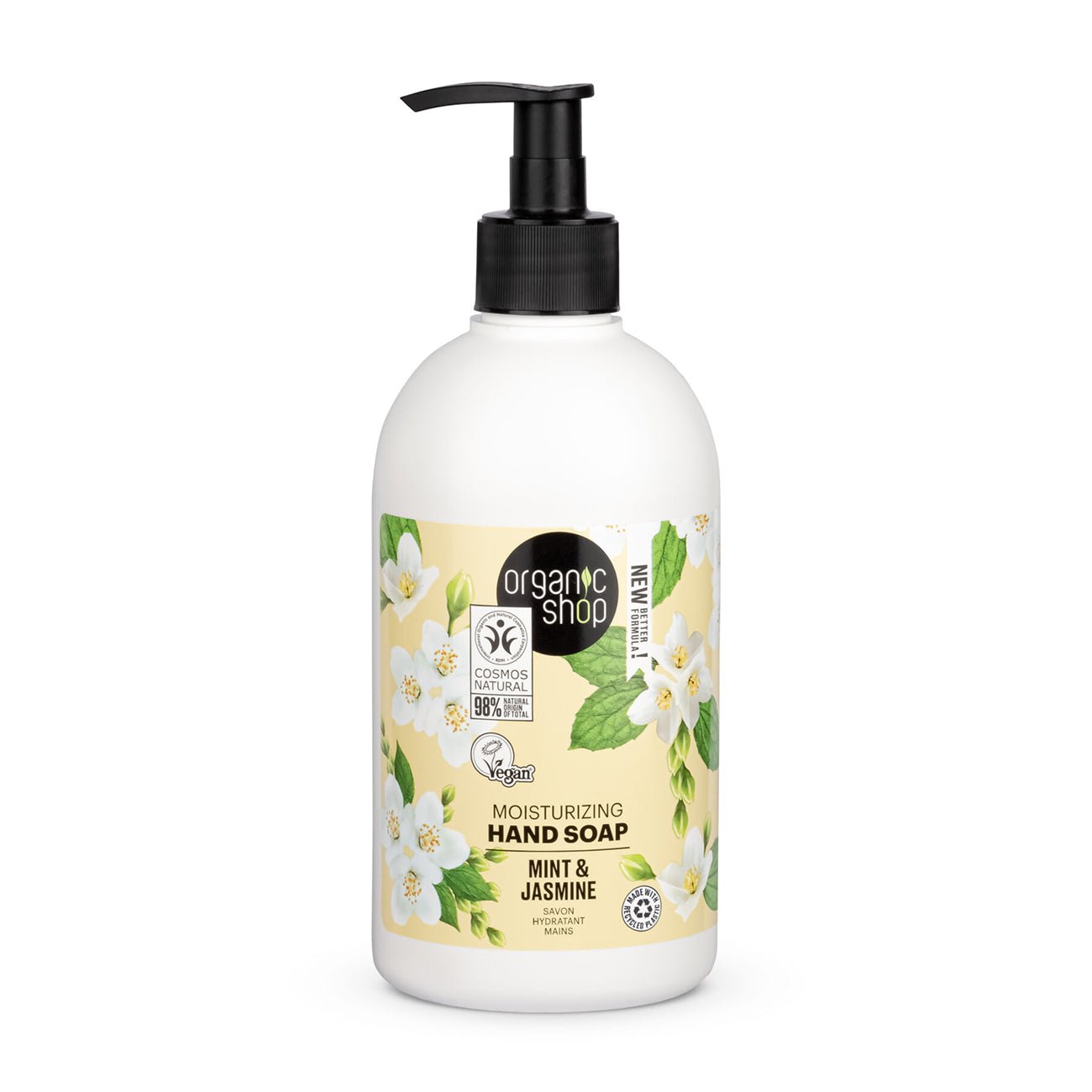 Moisturising Hand Soap Mint & Jasmine 500ml - Eco Natural Products - Organic Shop - Hand Soap