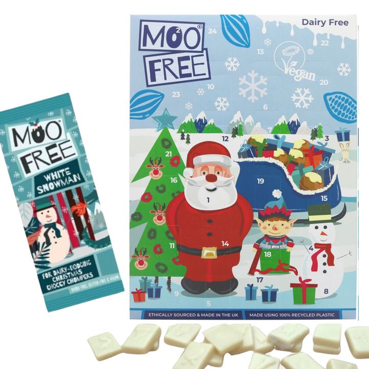 Moo Free White Chocolate Alternative Advent Calendar 70g BBE 30.06.2025 - Moo Free - Advent calendar - Moo Free