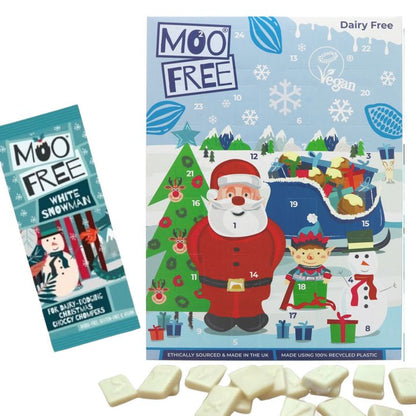 Moo Free White Chocolate Alternative Advent Calendar 70g BBE 30.06.2025 - Moo Free - Advent calendar - Moo Free