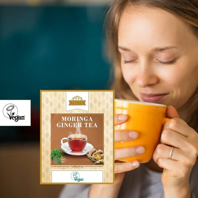 Moringa Ginger Infusion Tea 20 Bags - Ausha - Teas - Ausha
