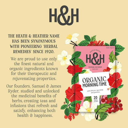 Morning Time Botanical Infusion 20 Bags - Heath & Heather - Infusions - Heath & Heather