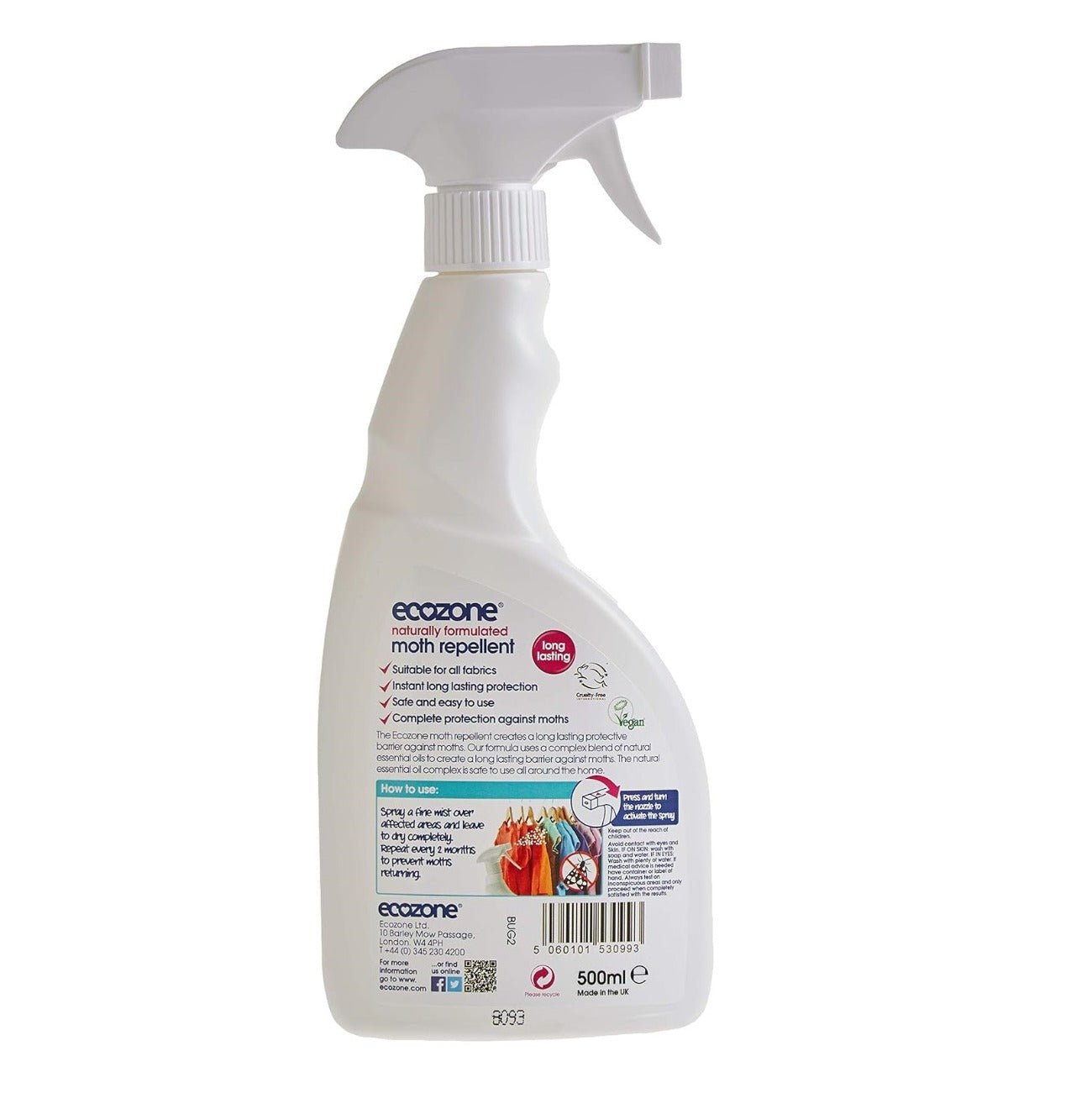 Moth Repellent 500ml - Eco Natural Products - Ecozone - 