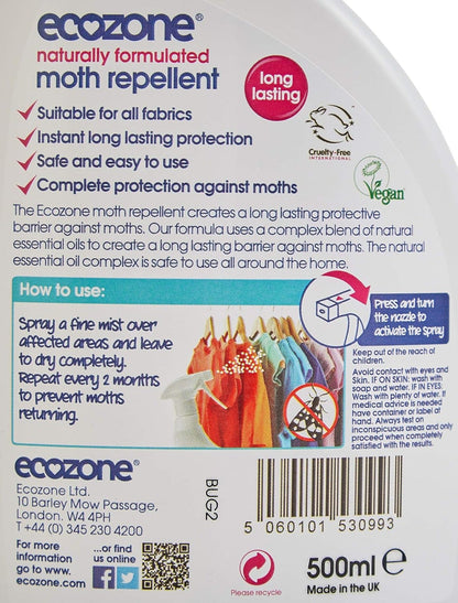 Moth Repellent 500ml - Ecozone - Eco Natural Products