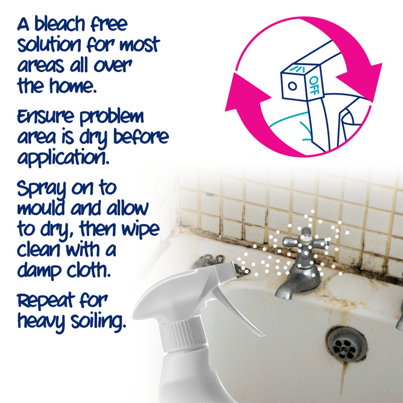 Mould Remover Spray 500ml - Ecozone - Household Cleaner - Eco Natural Products