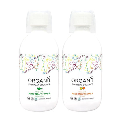 Mouthwash Aloe & Citrus 500ml - Organii - Mouthwash - Eco Natural Products