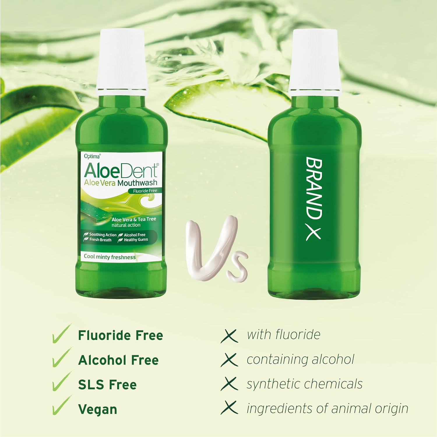 Mouthwash Aloe Vera 250ml - Eco Natural Products - Aloe Dent - Mouthwash