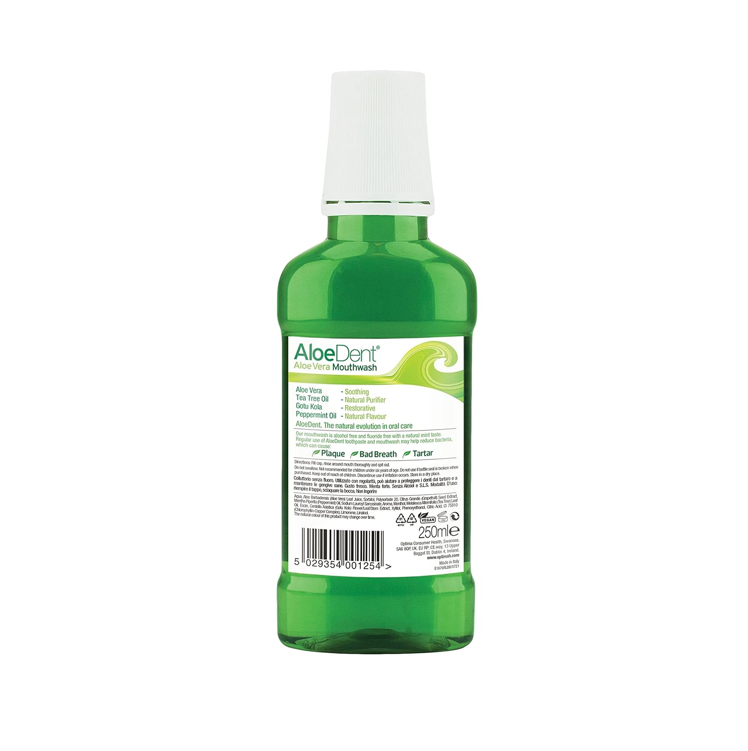 Mouthwash Aloe Vera 250ml - Eco Natural Products - Aloe Dent - Mouthwash