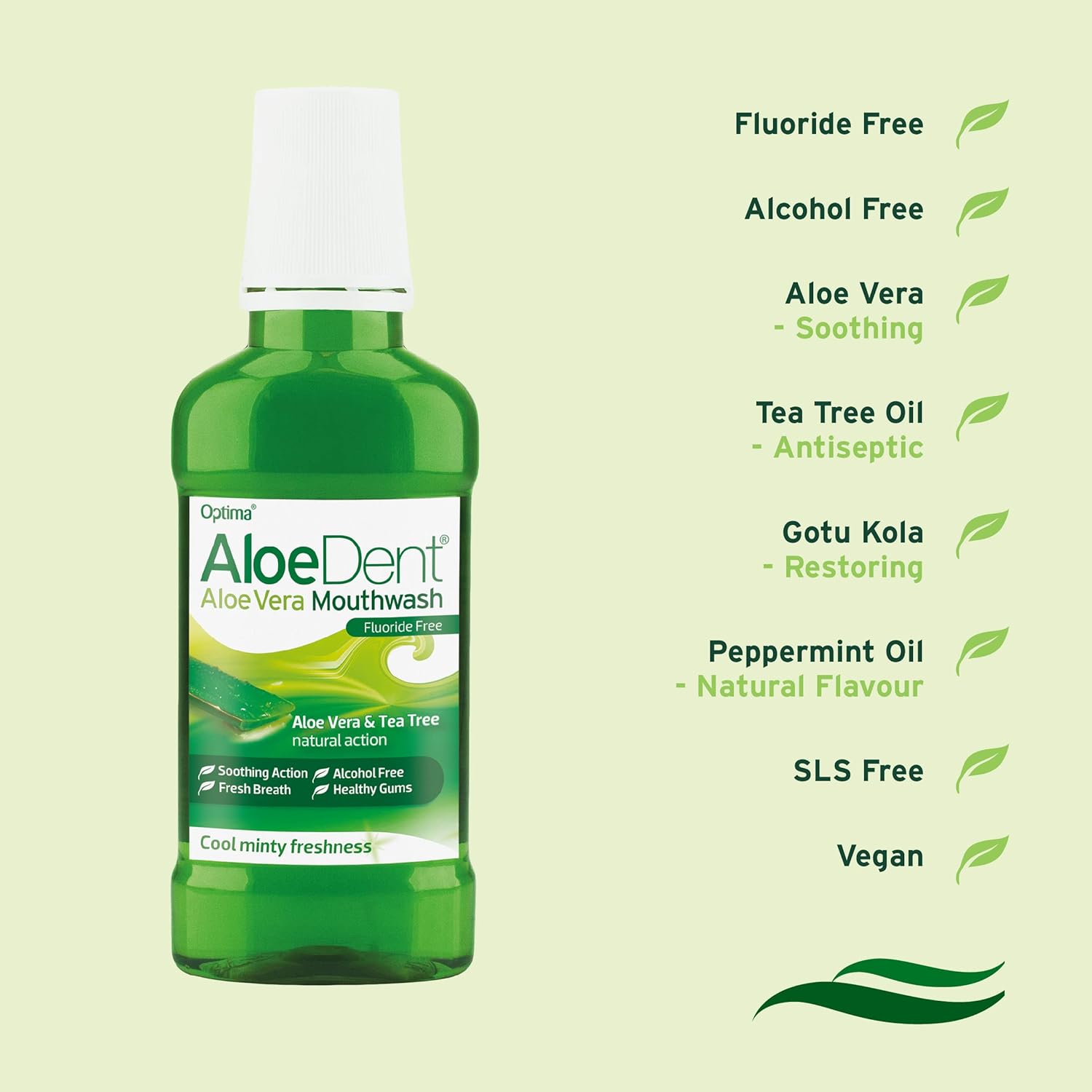 Mouthwash Aloe Vera 250ml - Eco Natural Products - Aloe Dent - Mouthwash