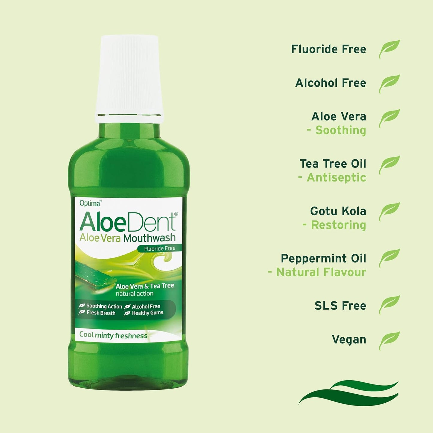 Mouthwash Aloe Vera 250ml - Aloe Dent - Mouthwash - Eco Natural Products