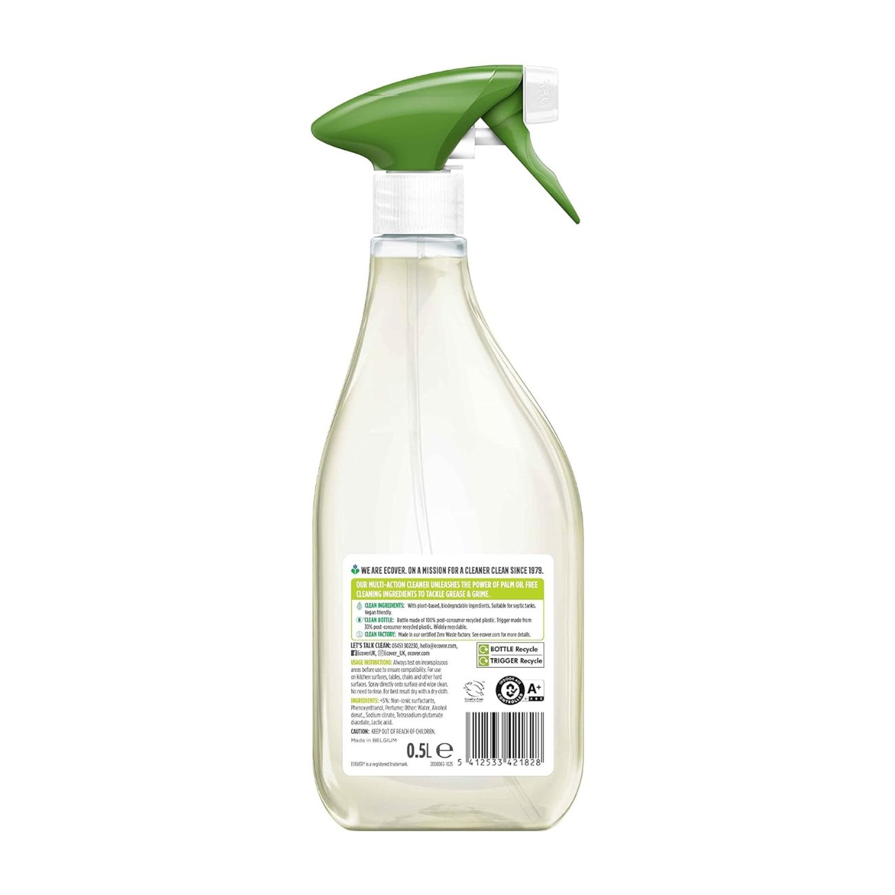 Multi - Action Cleaner Spray 500ml - Eco Natural Products - Ecover - Cleaner