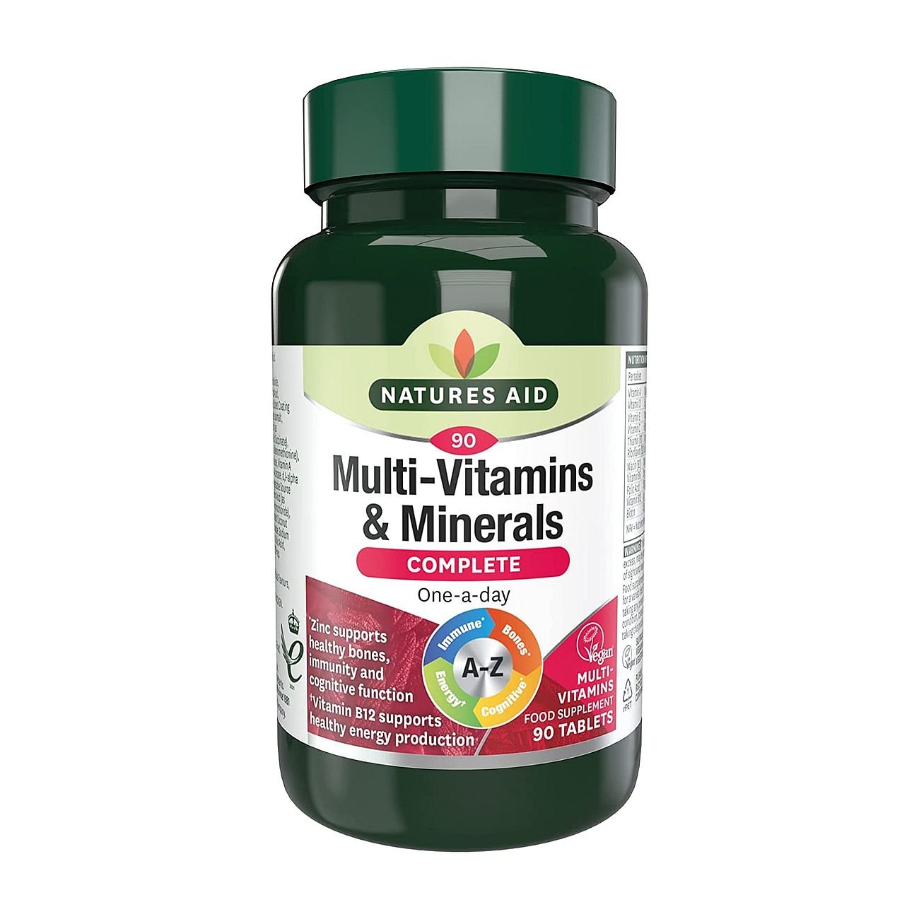 Multi - Vitamins & Minerals Antioxidant Formula 90 Tablets - Eco Natural Products - Natures Aid - Vitamins & Supplements