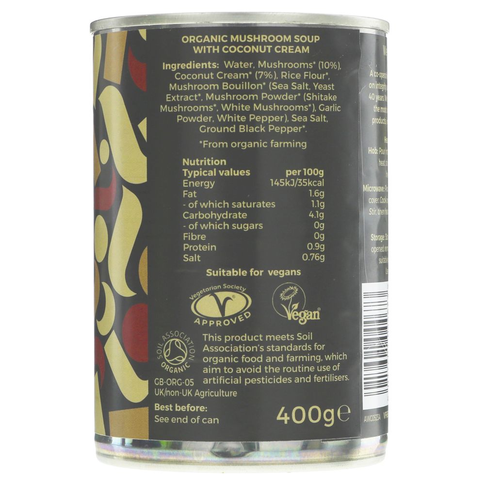 Mushroom Soup 400G - Eco Natural Products - Suma - Soups & Broths