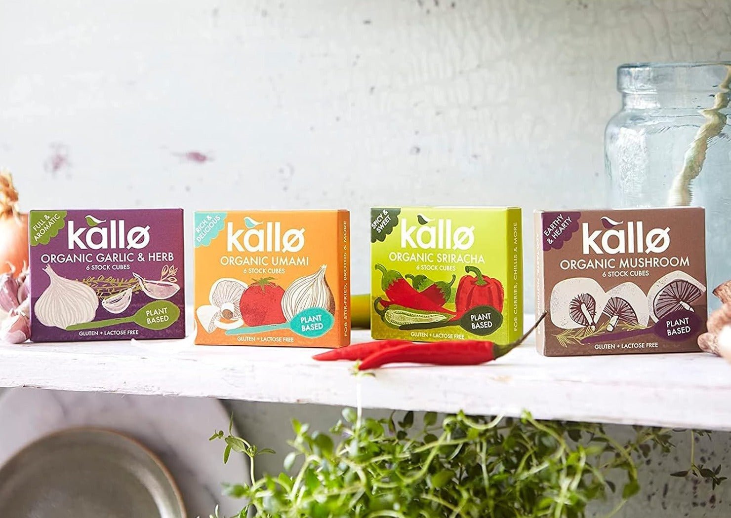 Mushroom Stock 6 Cubes - Kallo - Stock Cubes - Eco Natural Products