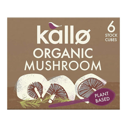 Mushroom Stock 6 Cubes - Kallo - Stock Cubes - Eco Natural Products