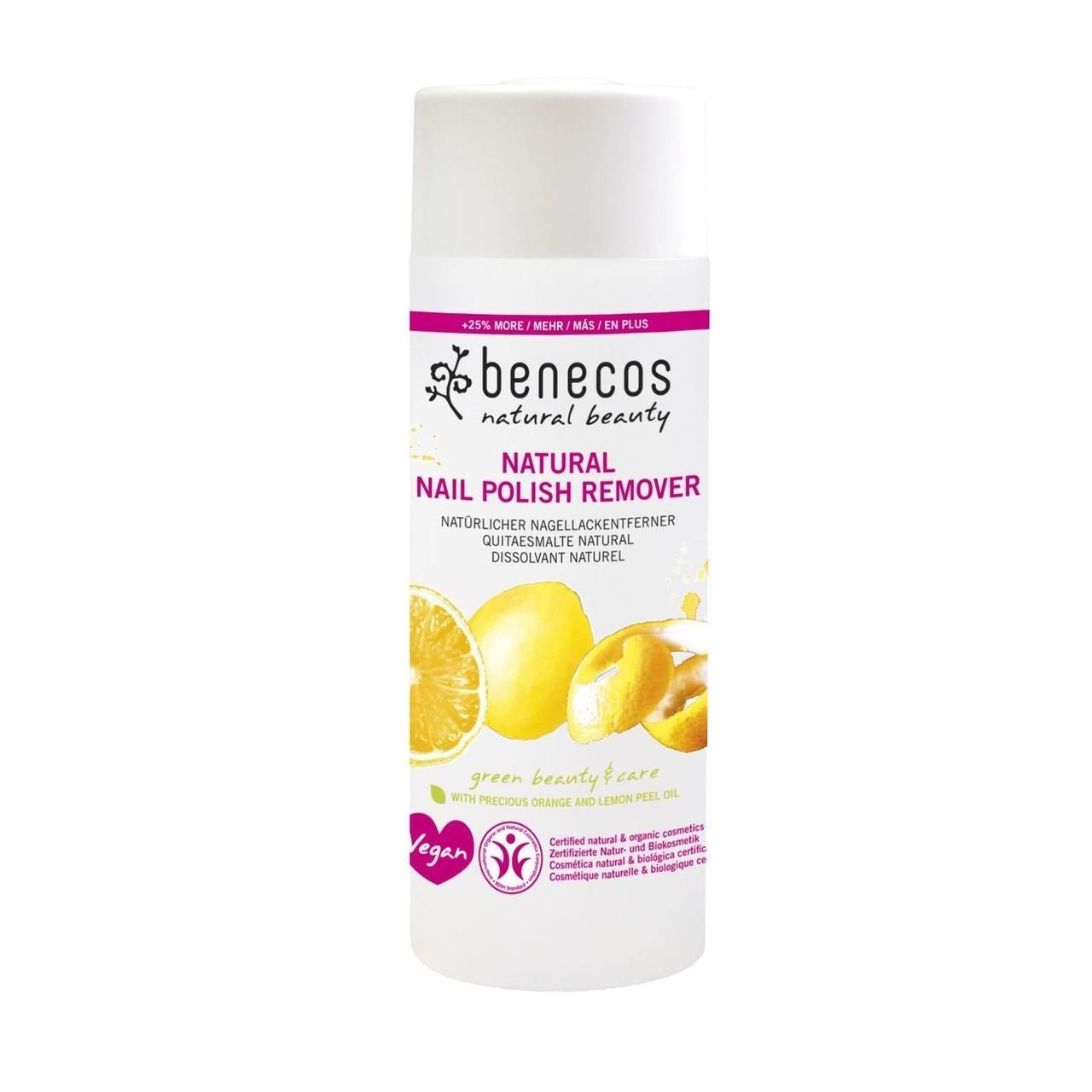 Nail Polish Remover Acetone Free 125ml - Eco Natural Products - Benecos - Nail Polish Remover