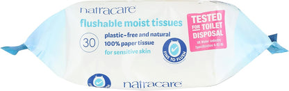 Natracare - Toilet Moist Tissue - Safe to Flush - 30wipes - Natracare - Wipes - Eco Natural Products
