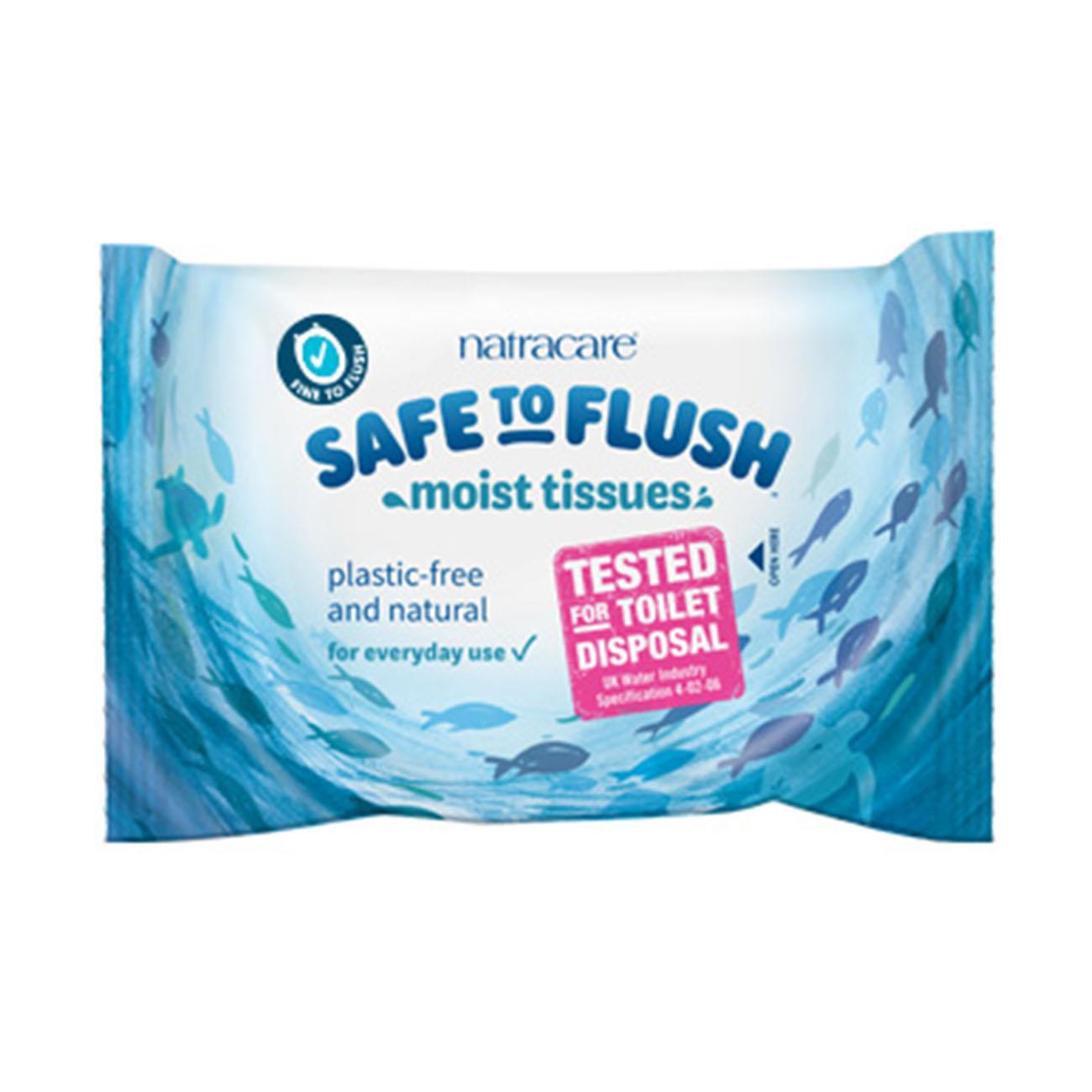 Natracare - Toilet Moist Tissue - Safe to Flush - 30wipes - Natracare - Wipes - Eco Natural Products