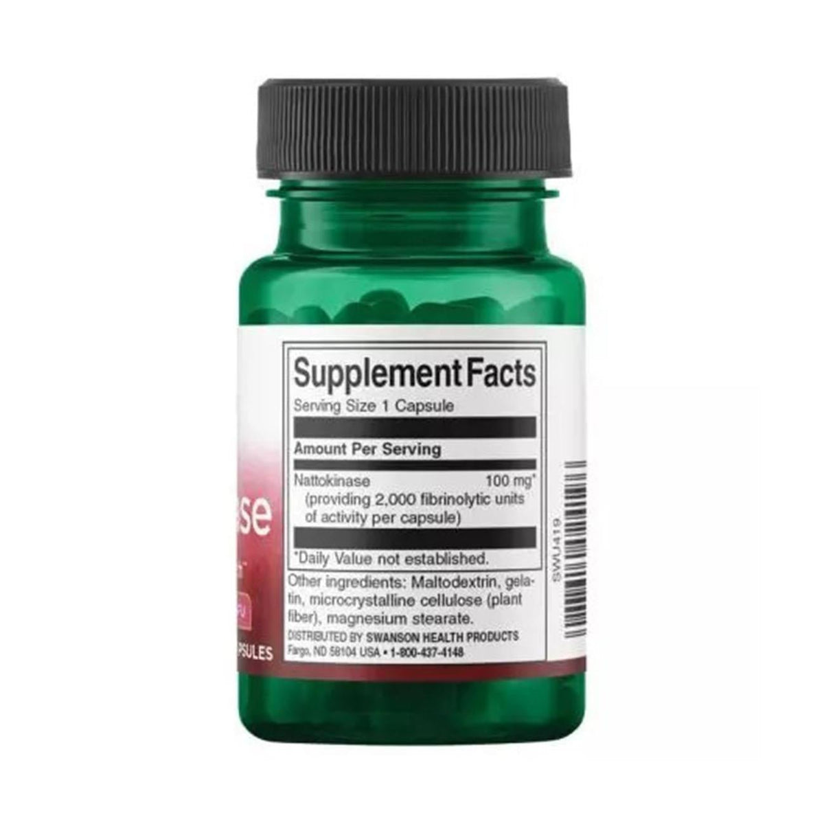Nattokinase 100mg 30 caps - Swanson - Supplement - Eco Natural Products